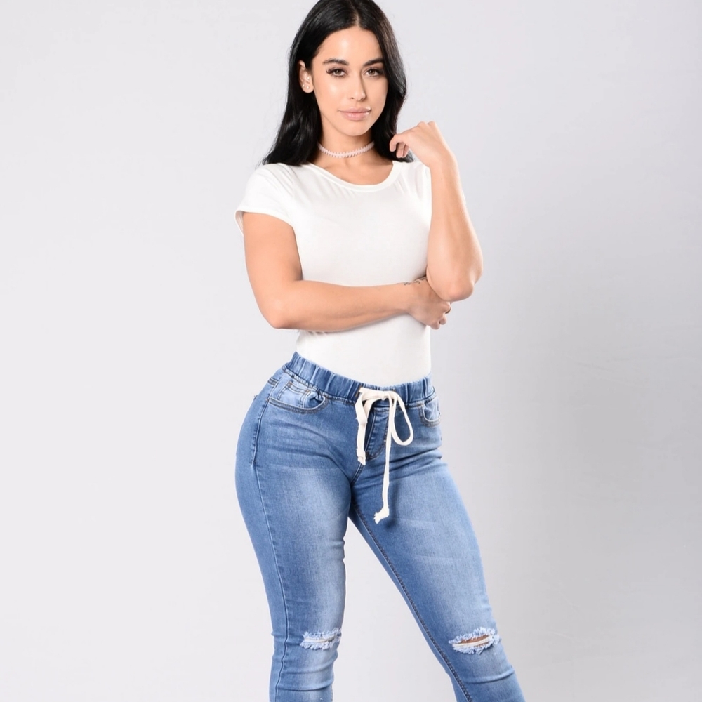 Fashion nova joggers jeans stretchy